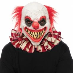 Underwraps Striped Clown Collar Adult Accessories