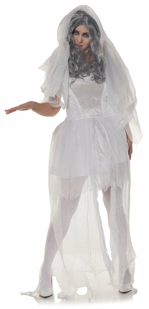 Underwraps Costumes Women's Ghostly Glow Haunting Bride Costume 3 Underwraps Costumes Women's Ghostly Glow Haunting Bride Costume