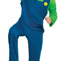 Disguise Super Mario Men's Luigi Classic Adult & Teen Costume Costumes