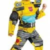 Disguise Transformers Bumblebee Toddler Muscle Costume & Headpiece, 3-4T