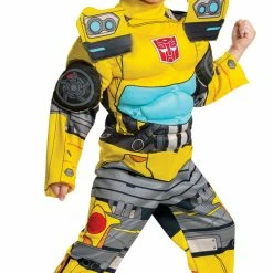 Disguise Transformers Bumblebee Toddler Muscle Costume & Headpiece, 3-4T
