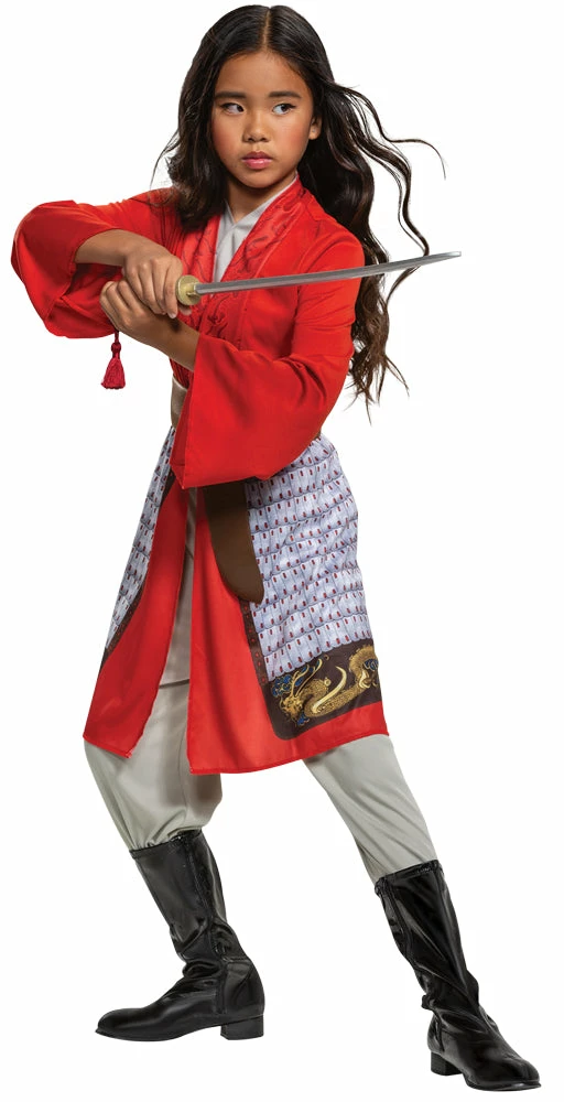 Disguise Mulan Movie Hero Red Dress Classic Child & Toddler Girls Costume 3 Disguise Mulan Movie Hero Red Dress Classic Child & Toddler Girls Costume