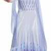 Disguise Frozen 2 Snow Queen Women's Elsa Deluxe Costume Dress Costumes