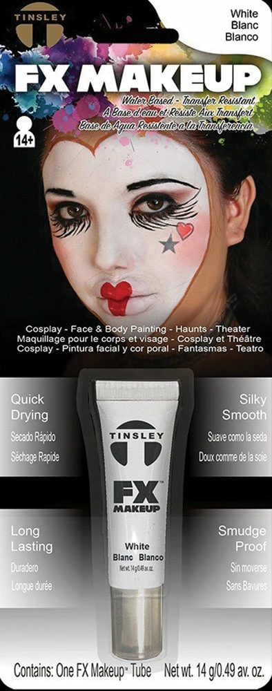 Tinsley Tattoos Makeup & SFX Fx Make Up Tube .49 Oz 6 Tinsley Tattoos Makeup & SFX Fx Make Up Tube .49 Oz