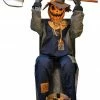 Tekky Toys Decorations & Props Animated Smiling Jack Greeter Pumpkin Man Prop With Chair