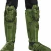 Disguise Halo Infinite Master Chief Child Boot Covers Video Game Costumes 2 Disguise Halo Infinite Master Chief Child Boot Covers Video Game Costumes