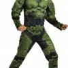 Disguise Halo Master Chief Infinite Muscle Child Costume & Mask Costumes
