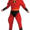Disguise Incredibles 2 Men's Mr Incredible Deluxe Muscle Adult Costume