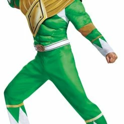 Disguise Costumes Power Ranger Green Ranger Classic Muscle Men's Adult Costume & Helmet