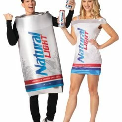 Rasta Imposta Natural Light Beer Can & Tunic-dress Couples Costume