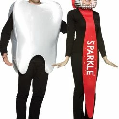 Rasta Imposta Costumes Tooth And Tooth Brush Couple Costume