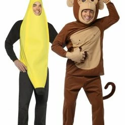 Rasta Imposta Banana And Monkey Couple Costumes