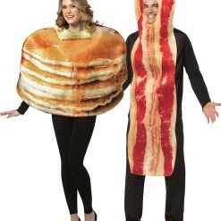 Rasta Imposta Costumes Pancake And Bacon Slice Couple Costume