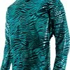 Underwraps Tiger King Aqua Blue Adult Shirt