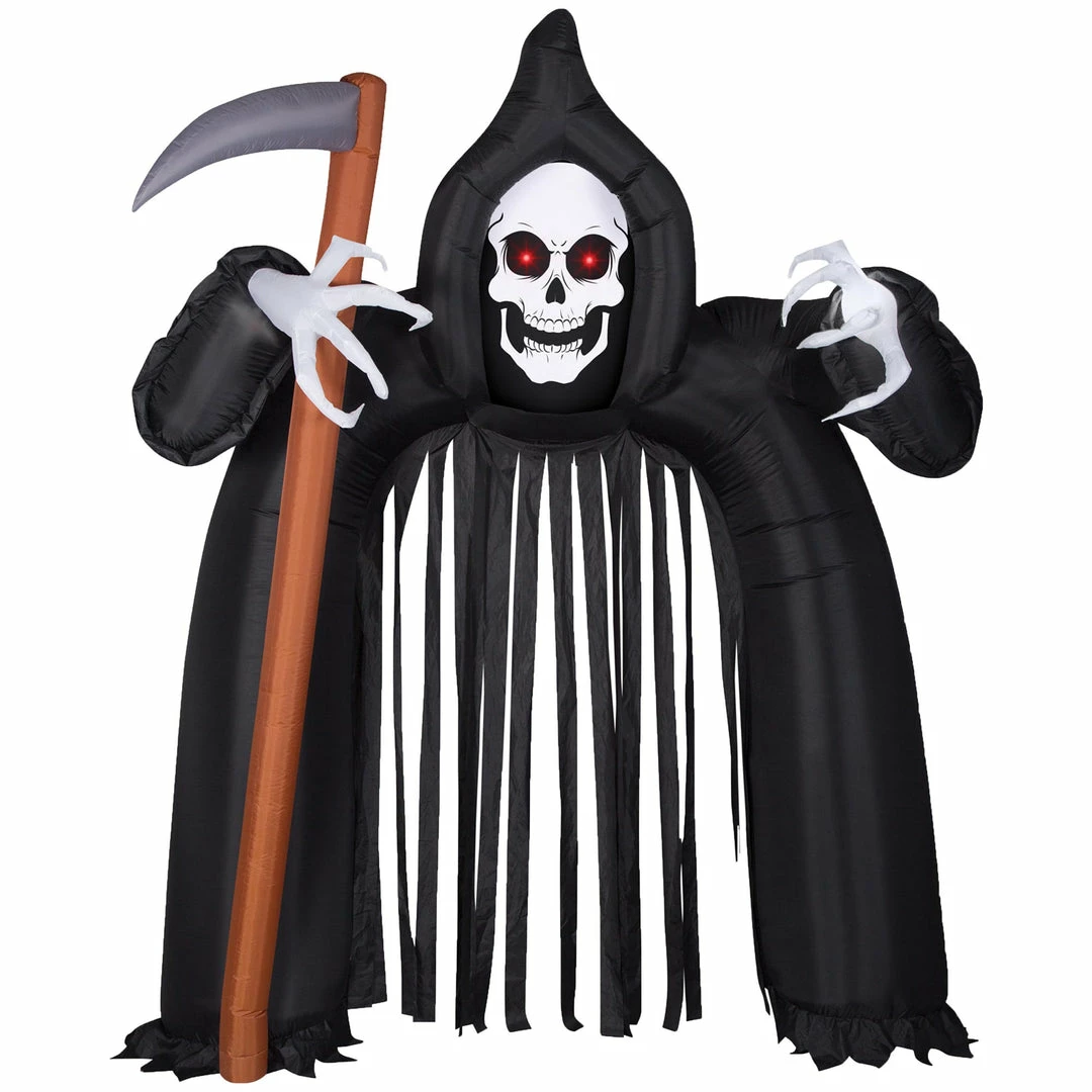 Gemmy Inflatable Reaper Death Arch 9.6ft Halloween Airblown Yard Decoration 4 Gemmy Inflatable Reaper Death Arch 9.6ft Halloween Airblown Yard Decoration