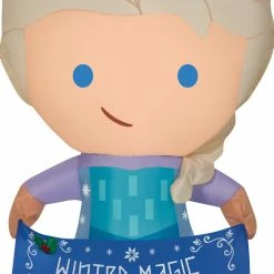 Gemmy Frozen - Elsa 3.5ft Airblown Christmas Yard Decoration Decorations & Props