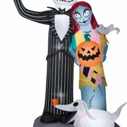 Gemmy Decorations & Props Nightmare Before Christmas - Jack And Sally 6ft Airblown Halloween/Christmas Yard Decor