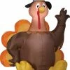 Gemmy Thanksgiving Harvest Turkey Large 6ft Airblown Outdoor Yard Decor Decorations & Props