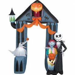 Gemmy Decorations & Props Nightmare Before Christmas Deluxe Arch 9ft Airblown Yard Decoration