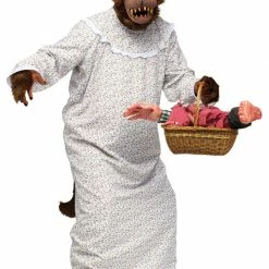 Fun World Men's Plus Size Big Bad Granny Wolf Costume Costumes
