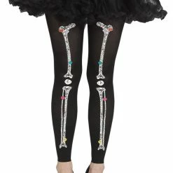Fun World Adult Footless Bone Tights Accessories