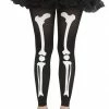 Fun World Adult Footless White Bone Tights Accessories
