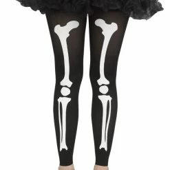Fun World Adult Footless White Bone Tights Accessories