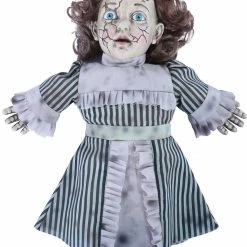 Seasonal Visions Haunted Talking Vintage Doll 14 Inch Decorations & Props