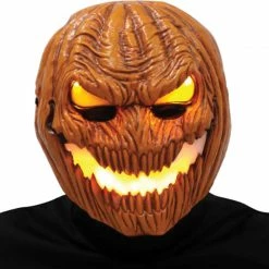Seasonal Visions Flame Fiend Hallows Pumpkin LED Mask