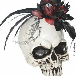 Sunstar Skull With Flower Decor Prop