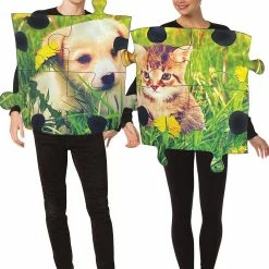 Rasta Imposta Puzzle Couple Puppy & Kitten Costumes
