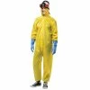 Rasta Imposta Costumes Toxic Yellow Hazmat Suit, Gloves & Mask Costume, Adult
