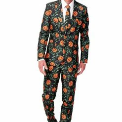 Suitmeister Pumpkin Leaves Patterned Men's Suit Suits & Blazers