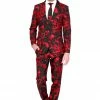 Suitmeister Suits & Blazers Halloween Black Blood Patterned Men's Suit