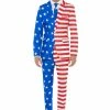 Suitmeister Suits & Blazers USA Flag Patterned Men's Suit