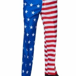 Suitmeister Suits & Blazers USA Flag Patterned Men's Suit 7 Suitmeister Suits & Blazers USA Flag Patterned Men's Suit