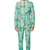 Suitmeister Tropical Flamingo Patterned Men's Suit