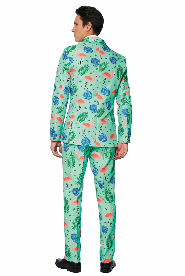 Suitmeister Tropical Flamingo Patterned Men's Suit 4 Suitmeister Tropical Flamingo Patterned Men's Suit