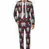 Suitmeister Suits & Blazers Day Of The Dead Patterned Men's Suit 1 Suitmeister Suits & Blazers Day Of The Dead Patterned Men's Suit