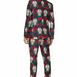 Suitmeister Suits & Blazers Day Of The Dead Patterned Men's Suit