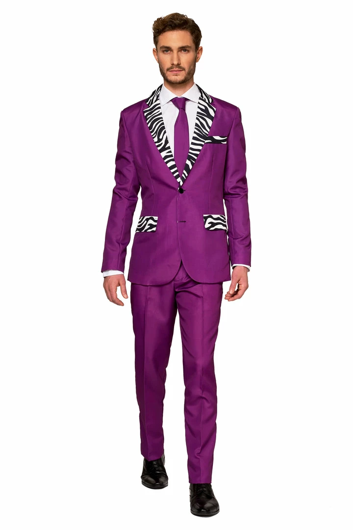 Suitmeister Pimp Purple Patterned Men's Suit Suits & Blazers 4 Suitmeister Pimp Purple Patterned Men's Suit Suits & Blazers