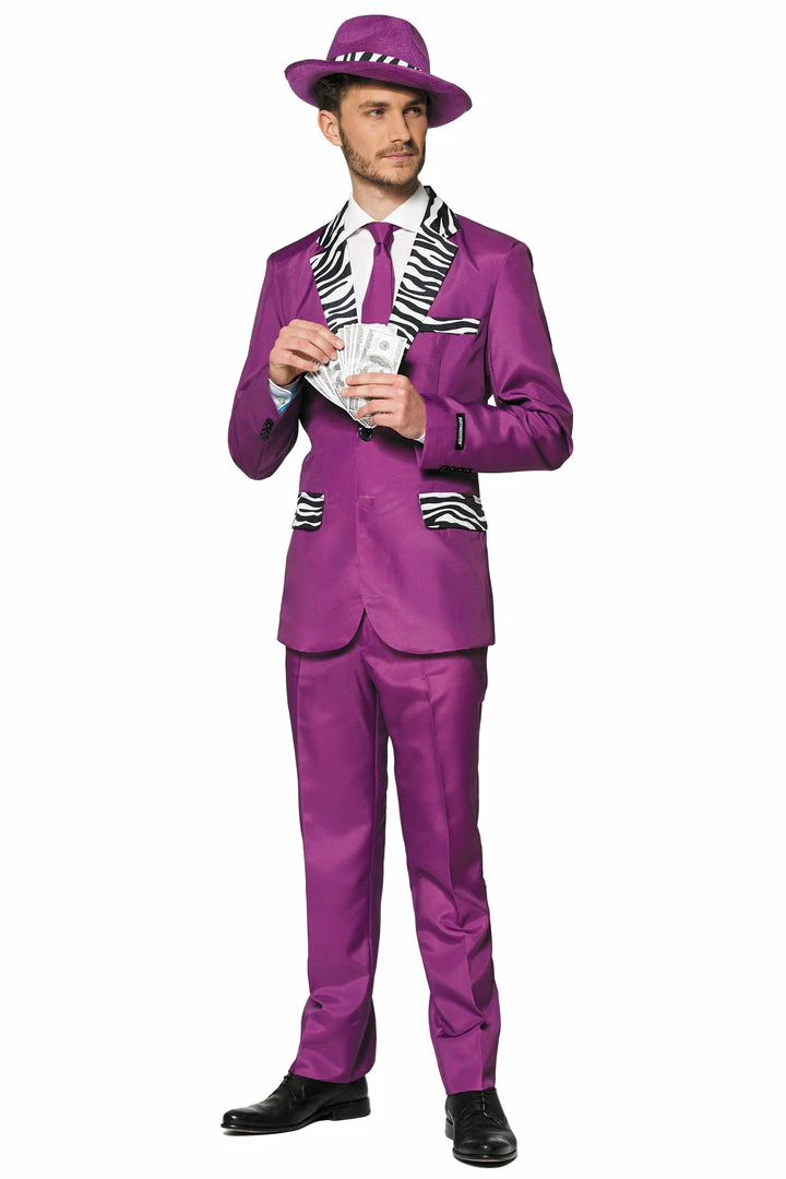 Suitmeister Pimp Purple Patterned Men's Suit Suits & Blazers 3 Suitmeister Pimp Purple Patterned Men's Suit Suits & Blazers