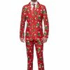 Suitmeister Christmas Trees & Stars Patterned Men's Suit Suits & Blazers