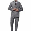 Suitmeister 20's Gangster Grey Men's Suit With Cap And Waistcoat