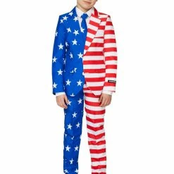 Suitmeister USA Flag Boy's Patterned Suit Suits & Blazers