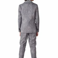 Suitmeister 20's Gangster Grey Boy's Suit With Waistcoat And Cap
