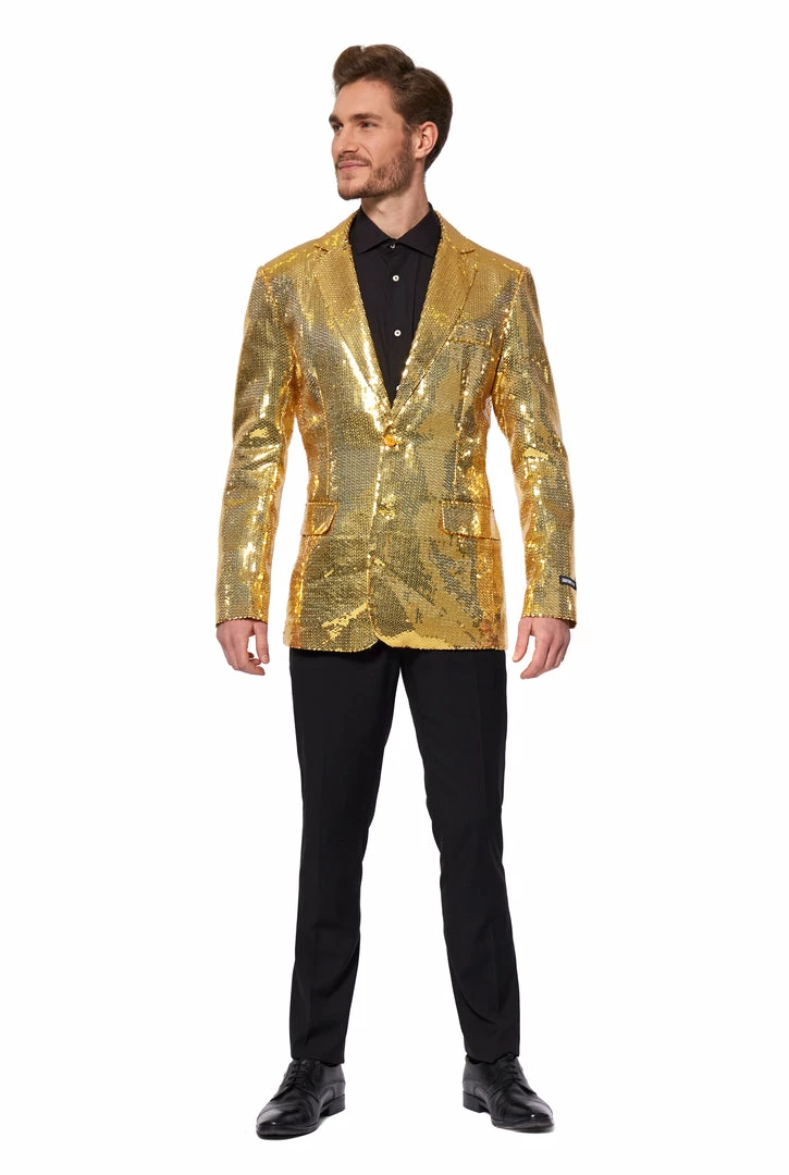 Suitmeister Suits & Blazers Sequins Gold Men's Jacket 3 Suitmeister Suits & Blazers Sequins Gold Men's Jacket