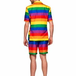 Suitmeister Suits & Blazers Summer Short's Rainbow Pride Patterned Men's Suit