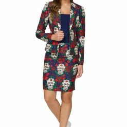 Suitmeister Day Of The Dead Patterned Women's Suit