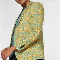 OppoSuits Deluxe Retro - 80's Animal - Electric Yellow